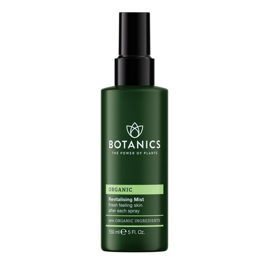 Botanics front packaging showing hydrating face mist for quick refresh