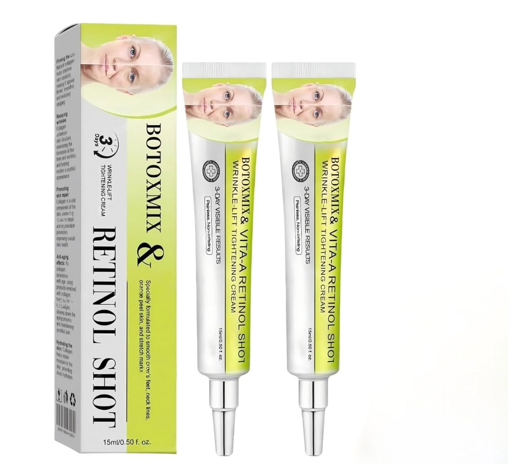 Generic Botoxmix showing front packaging and benefits of dual retinol