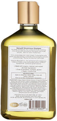 Rahua bottle next to hand showing size and sustainable packaging benefit