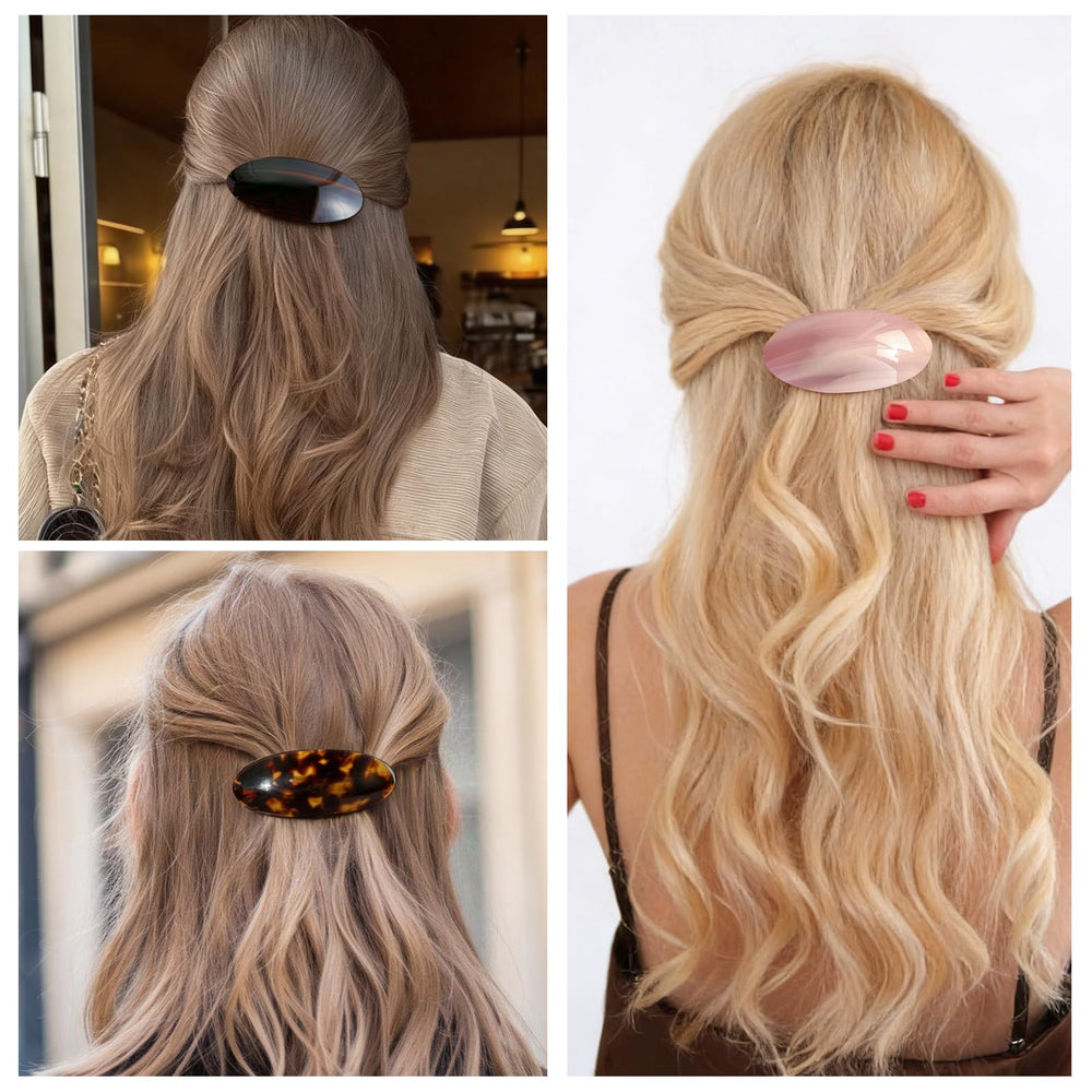 BOUNIQ half-up style in hair showing decorative hold and no slip
