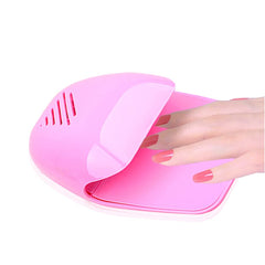 Bovmics front view showing pink fan dryer and easy use benefit