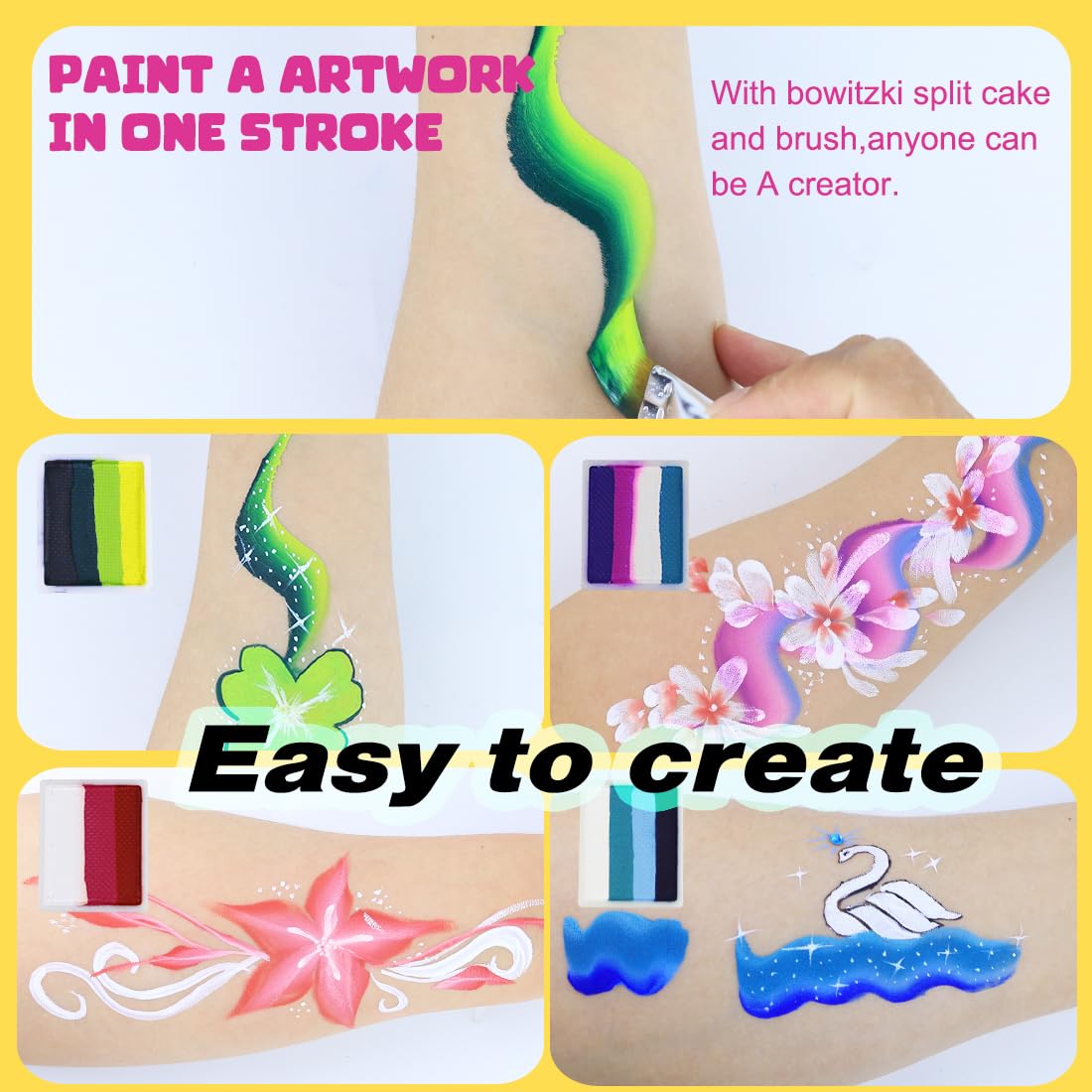 Bowitzki brush stroke demonstrating blended one-stroke efficiency