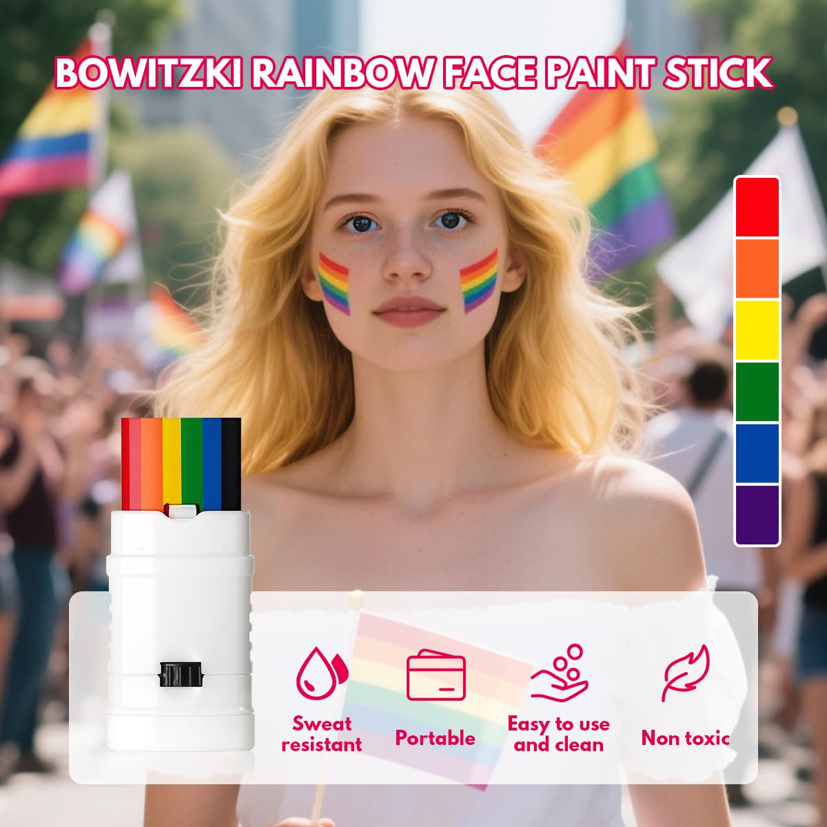 Bowitzki open twist-up stick revealing color tip and precise application control