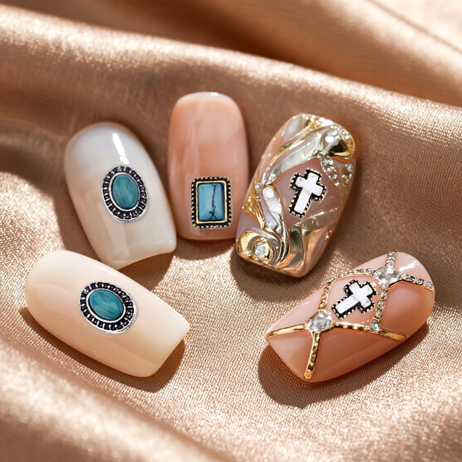 BOXOB charms decorating a phone case showing creative craft use