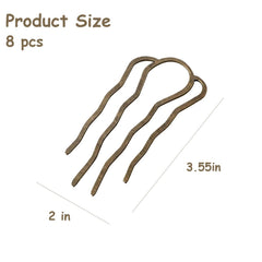 BOYIVI hair fork inserted into a bun securing updo for long-lasting hold