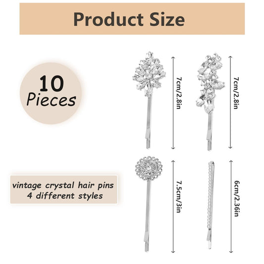 BOYIVI close-up of sunflower crystal clip highlighting sparkle and fine detail