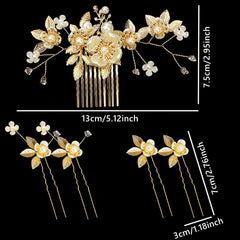 BOYIVI comb placed in wedding updo for secure decorative hold