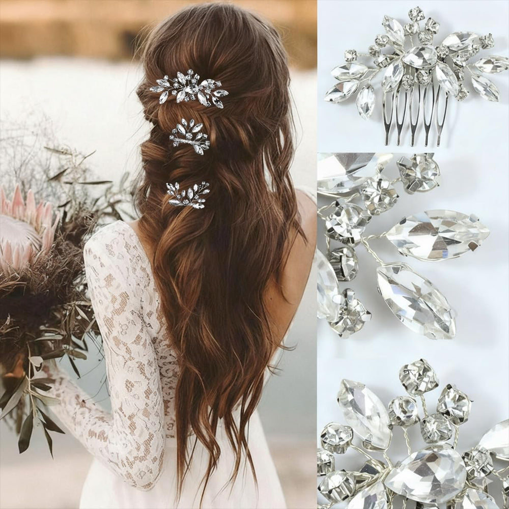 BOYIVI comb inserted in bridal updo demonstrating secure hold and elegant finish