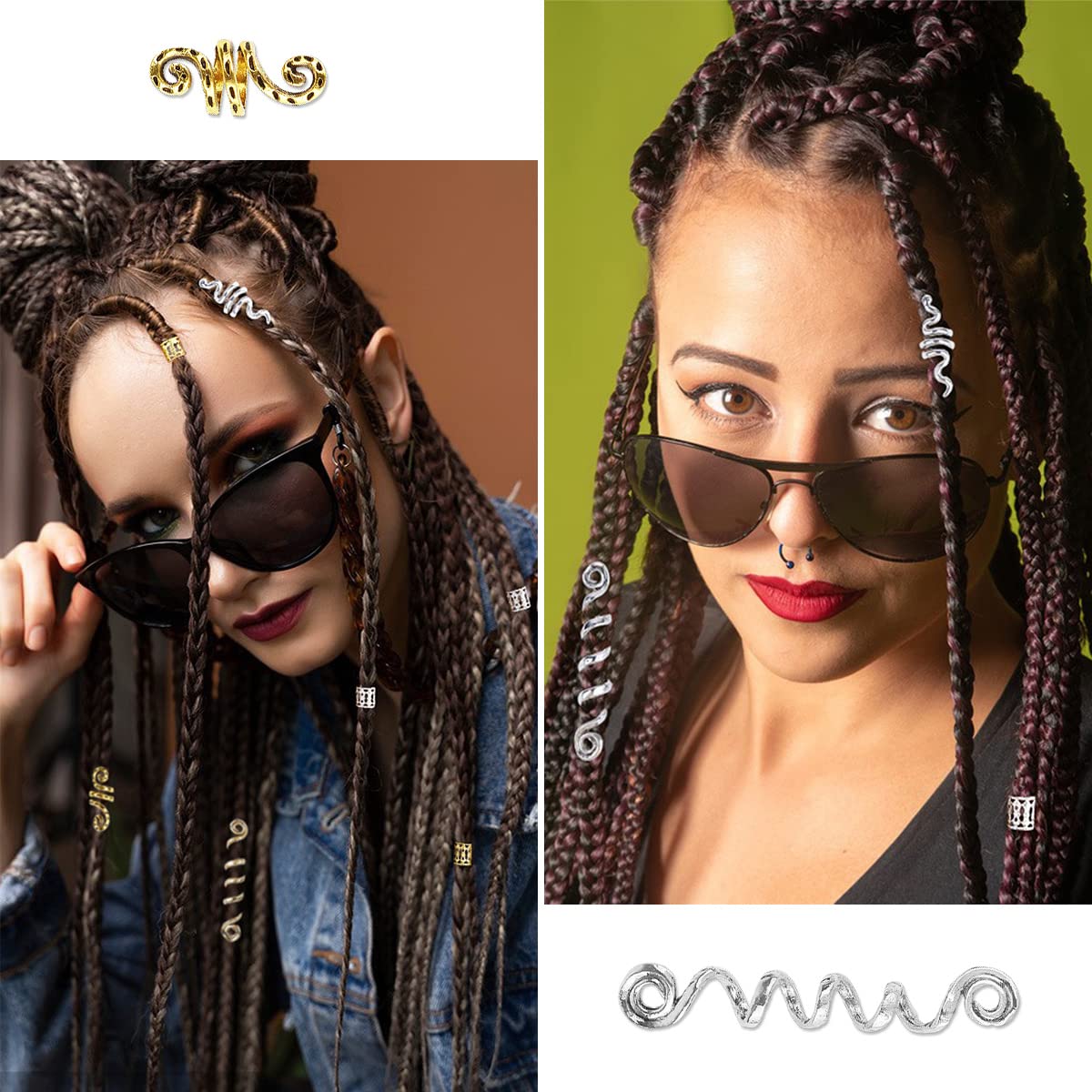 BOYIVI gold and silver tones paired to mix metals for styling versatility