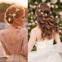 BOYIVI hair pins in hand scale view showing lightweight ease