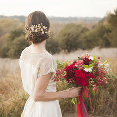 BOYIVI hair pins in bridal updo showing secure elegant hold