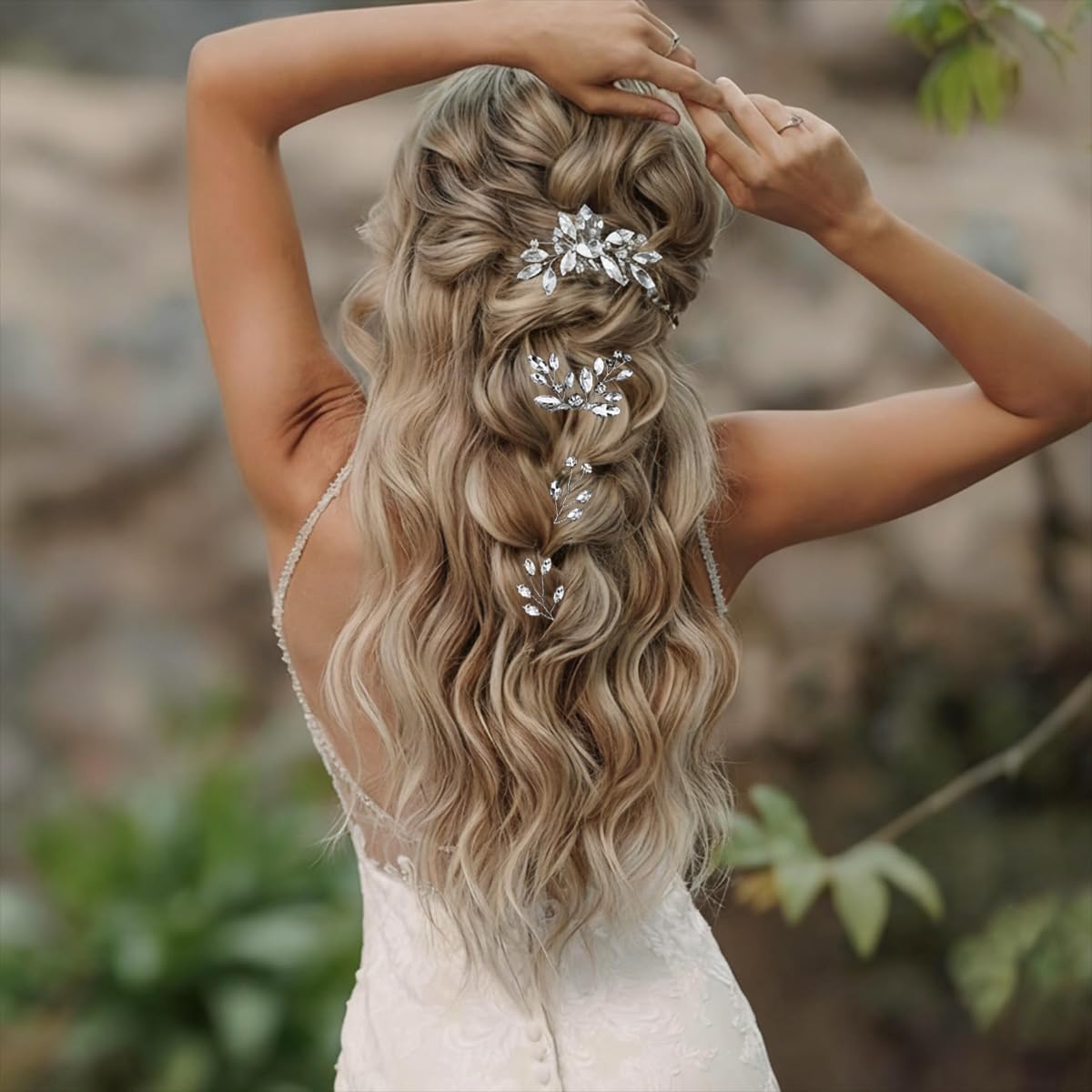 BOYIVI side view of hair pins showing slim profile and comfortable hair-friendly design