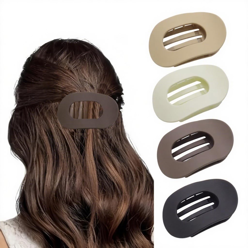 B.PHNE front view of 4-pack matte oval clips shows colors and neat presentation benefits