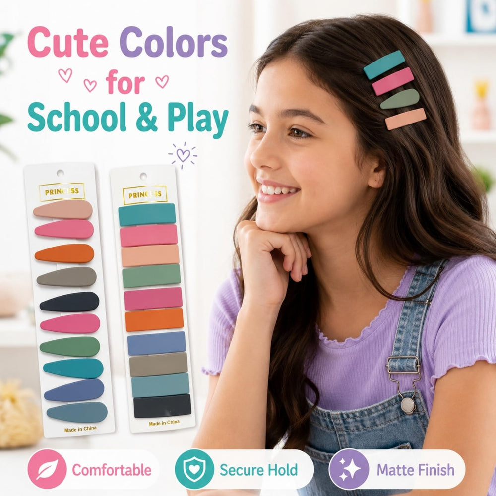 B.PHNE assorted teardrop and rectangle clips highlighting versatile styling benefit