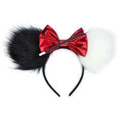 BPNHNA headband front view showing ears and bow, adds instant Halloween charm