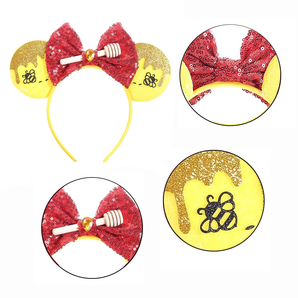 BPNHNA closeup honey dipper accent on headband highlighting charming detail