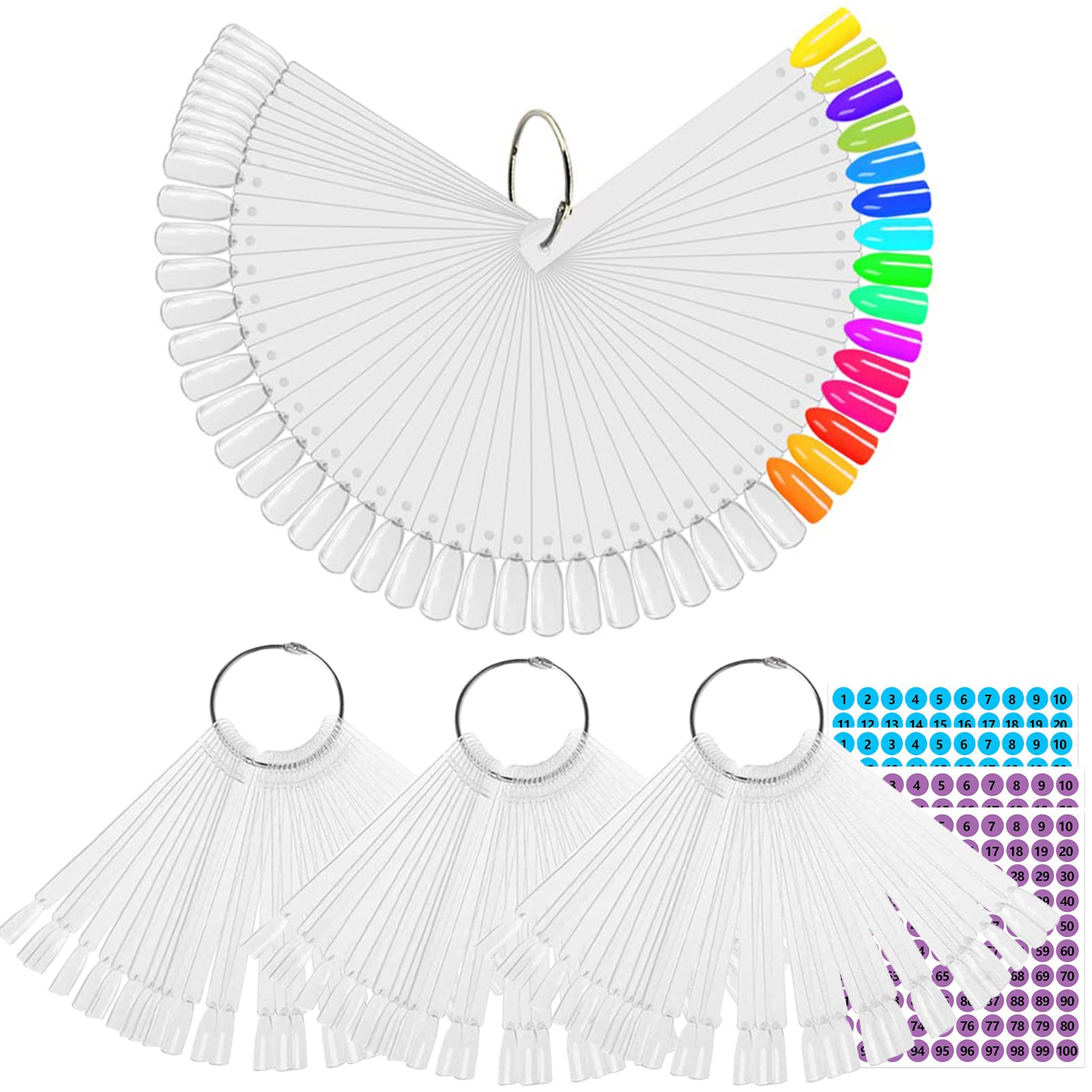 BQAN clear swatch sticks full set showing organization benefit