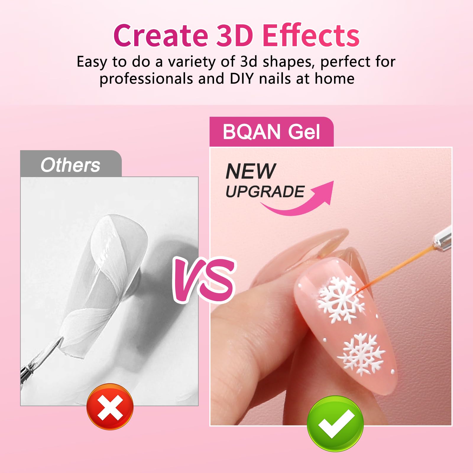 BQAN white gel texture close up showing smooth application