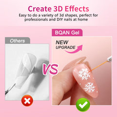 BQAN white gel texture close up showing smooth application