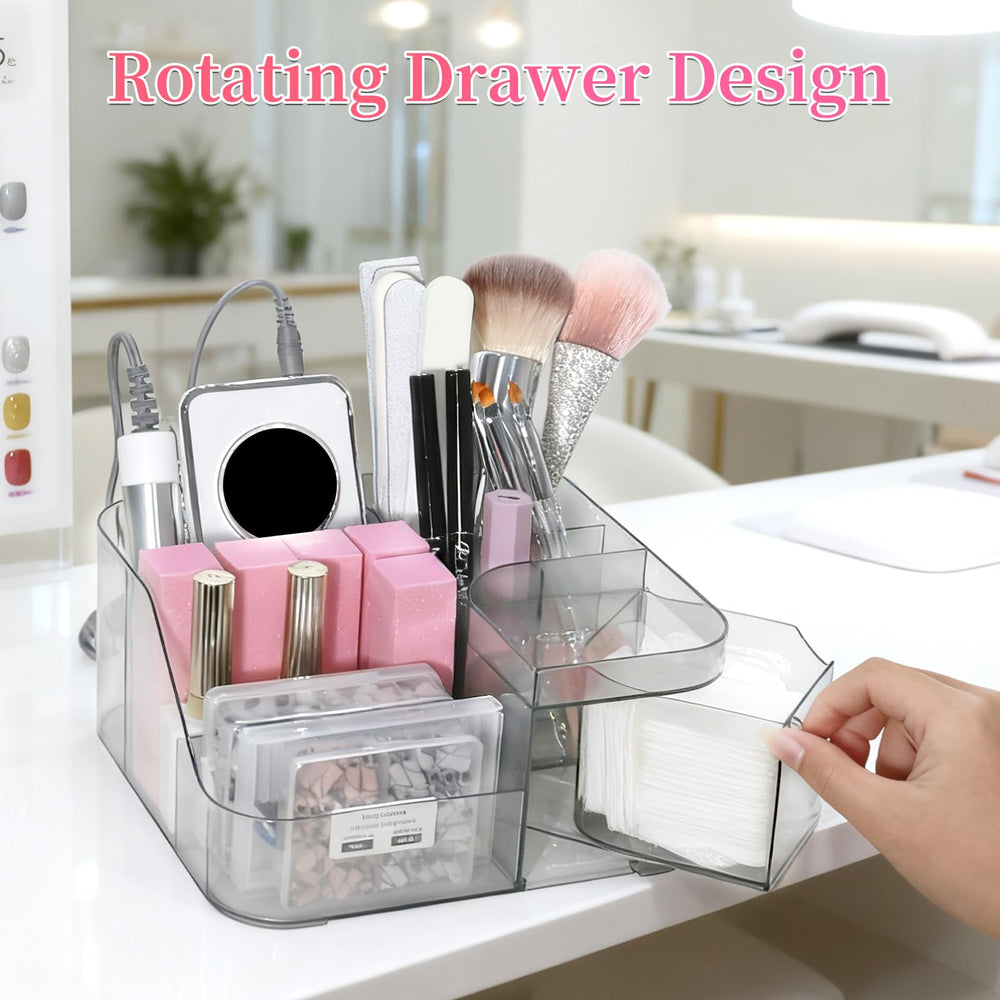 BQAN storing cosmetics and eyeshadows to keep makeup organized