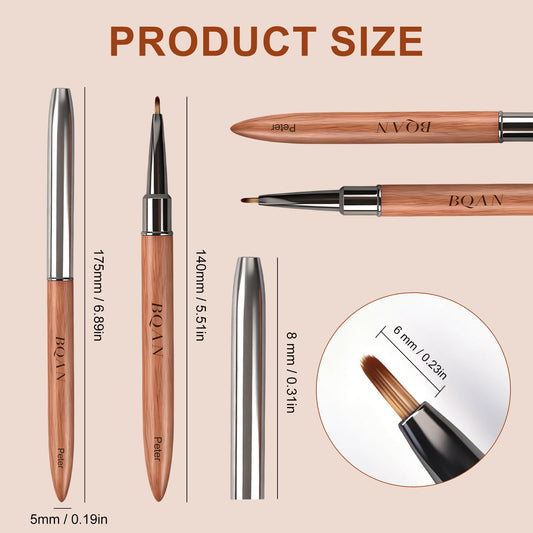 BQAN daisy pen bristle closeup highlighting dense nylon for crisp lines