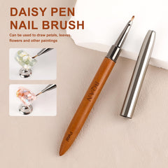 BQAN daisy pen in use painting flower design for reliable fine-detail work