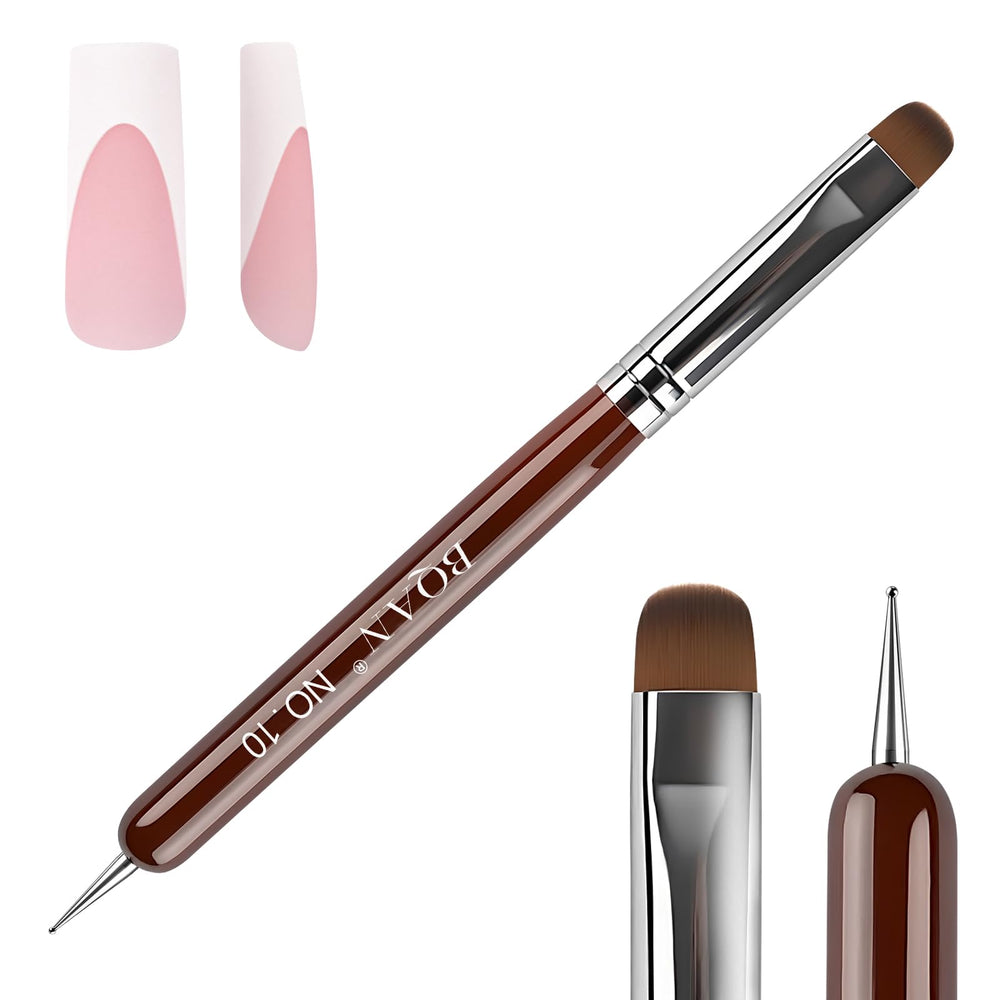 BQAN dual-ended brush front view showing both functional ends and compact design benefit