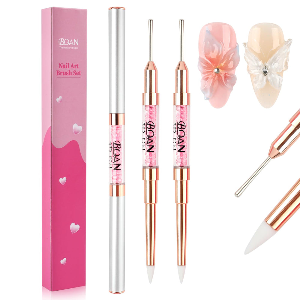 BQAN dual-ended pen front view showing both silicone tip and ball head for precise art