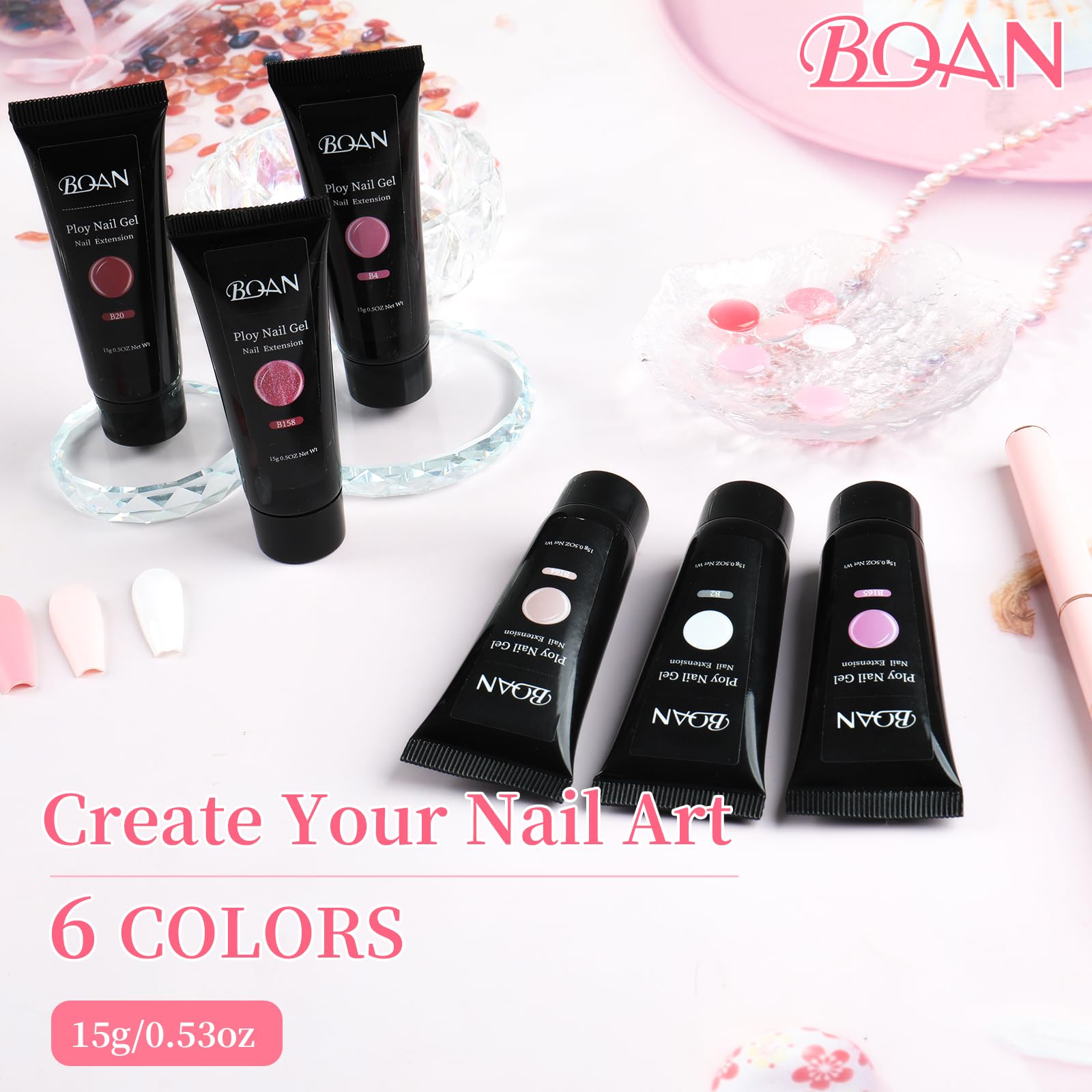 BQAN lifestyle at-home manicure scene showing user applying gel for convenient DIY salon results