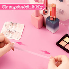 BQAN mounting press-on nails on display card for professional presentation