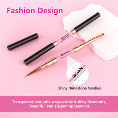 BQAN rhinestone handle detail adding grip and stylish sparkle for salon presentation
