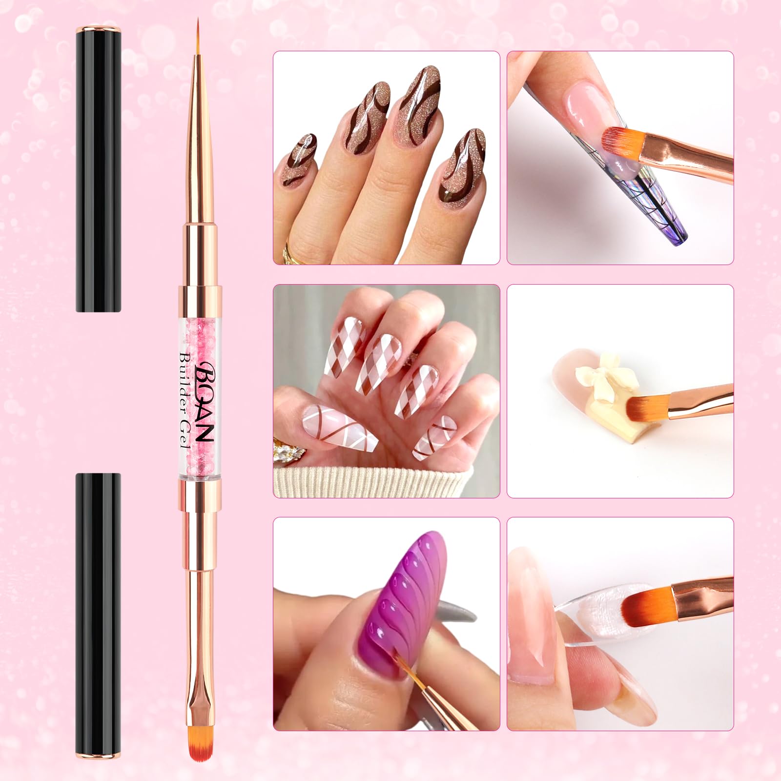 BQAN brush on a salon workstation demonstrating professional use and neat setup