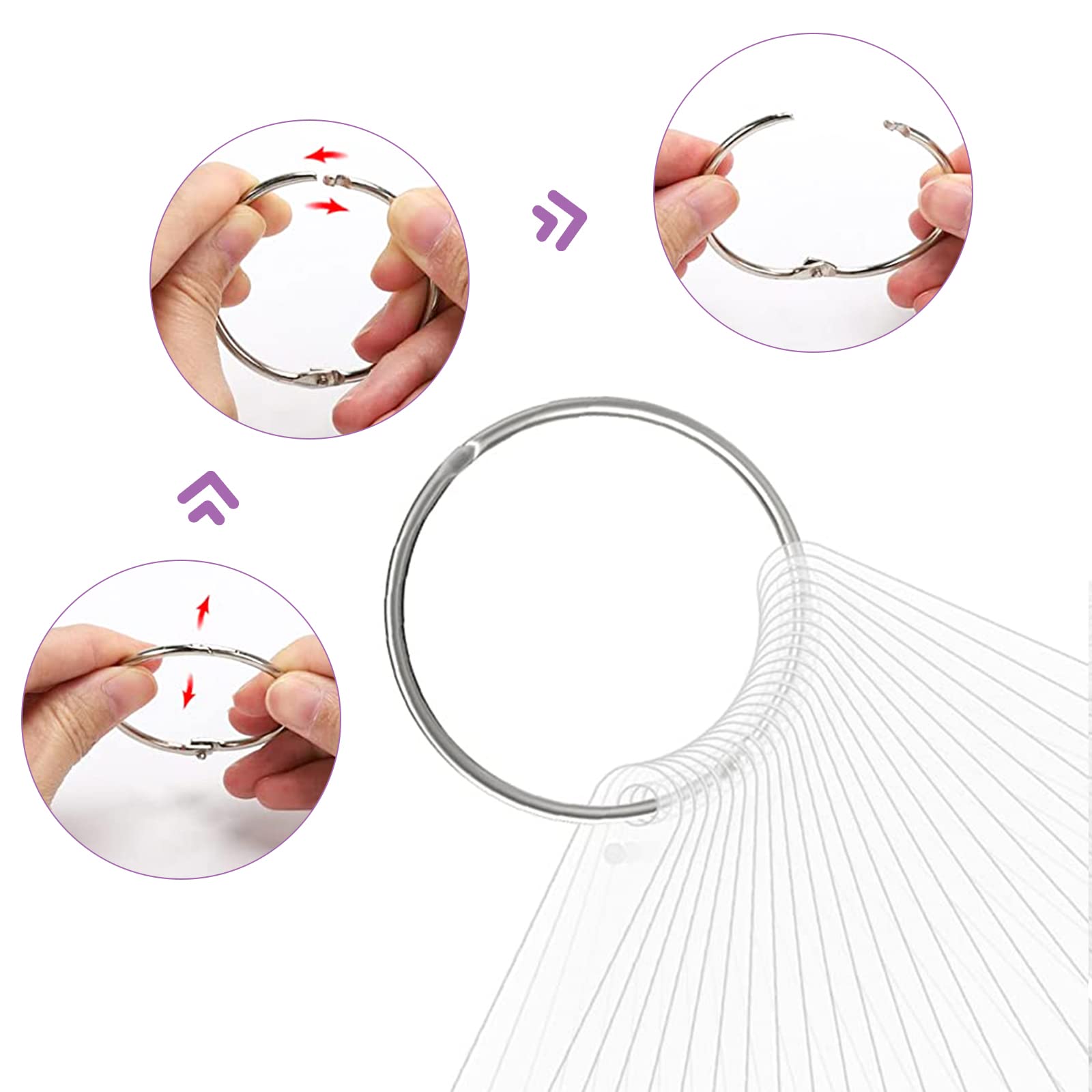 BQAN swatch sticks on metal ring for secure transport benefit