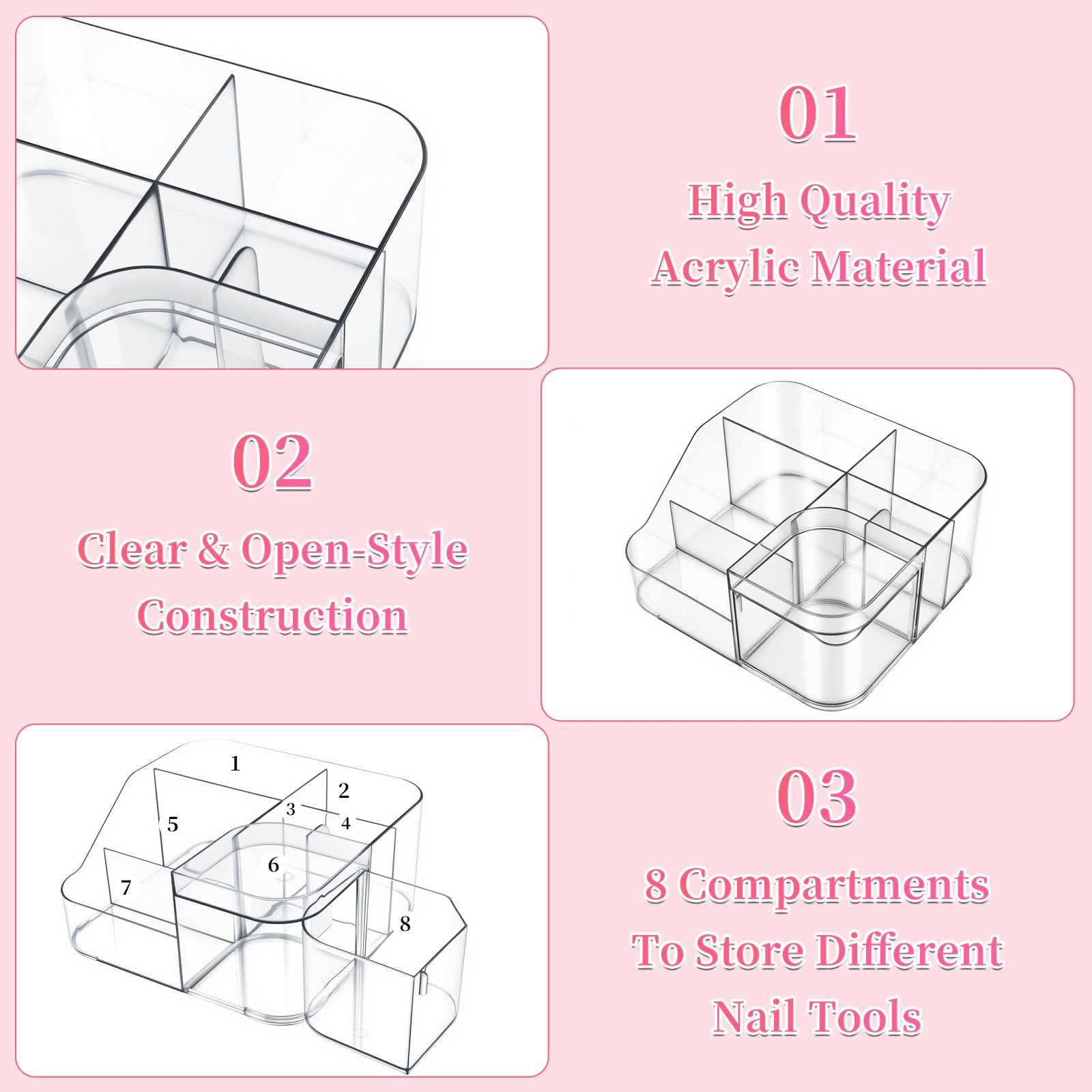 BQAN thick acrylic close-up highlighting durability and scratch resistance