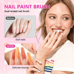 BQAN tool in use creating a poly gel nail extension for clean results