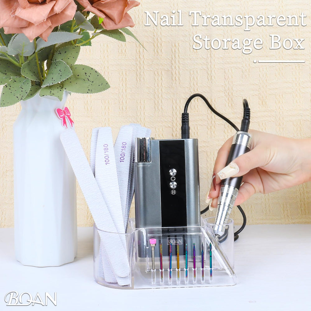 BQAN with various drill bits installed demonstrates compatible bit storage