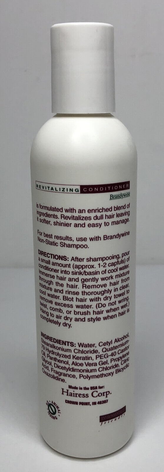 Brandywine bottle on vanity with a styled wig showing polished everyday wear