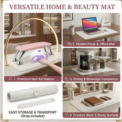 BRAVIKERLY lifestyle photo on home desk used as desk protector and photo backdrop