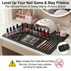 BRAVIKERLY size comparison with nail tools showing generous workspace