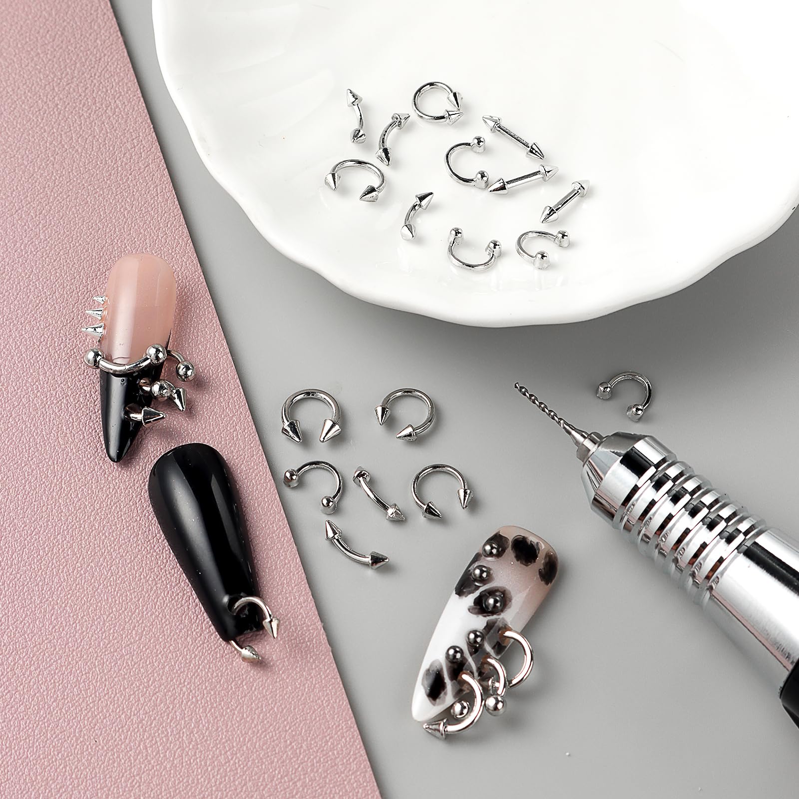 Bravizvy spikes and curved bars grouped to show variety and design options