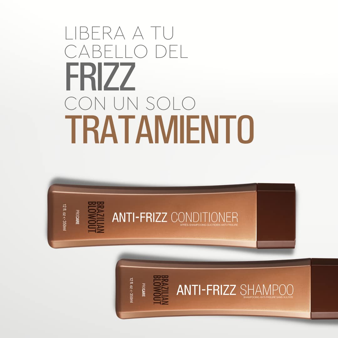 Brazilian Blowout duo on a bathroom shelf styling setup showing convenience and salon maintenance
