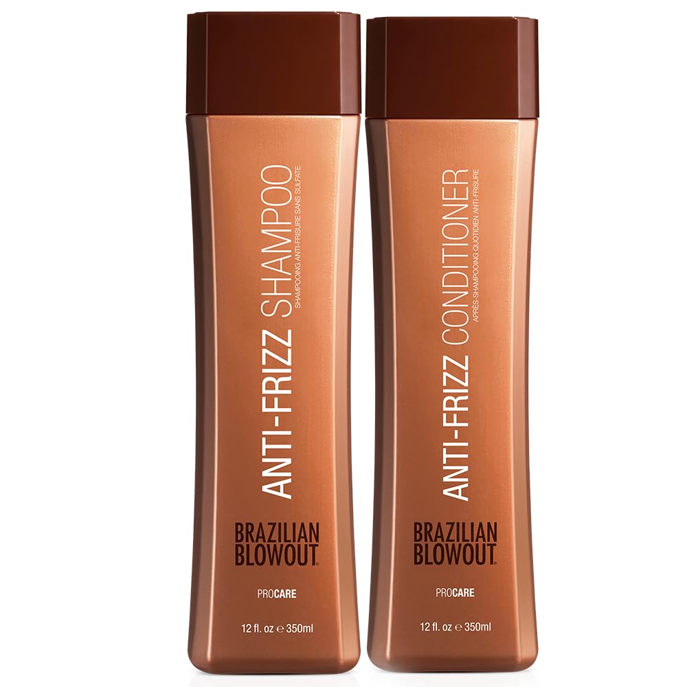 Brazilian Blowout front packaging showing Acai shampoo and conditioner duo benefit preservation
