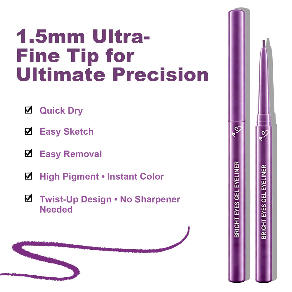 Brenqe eyeliner on model creating natural daytime definition with comfortable wear benefit