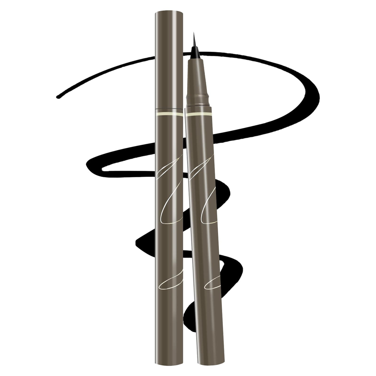 Brenqe front packaging showing ultra-thin eyeliner and compact travel benefit