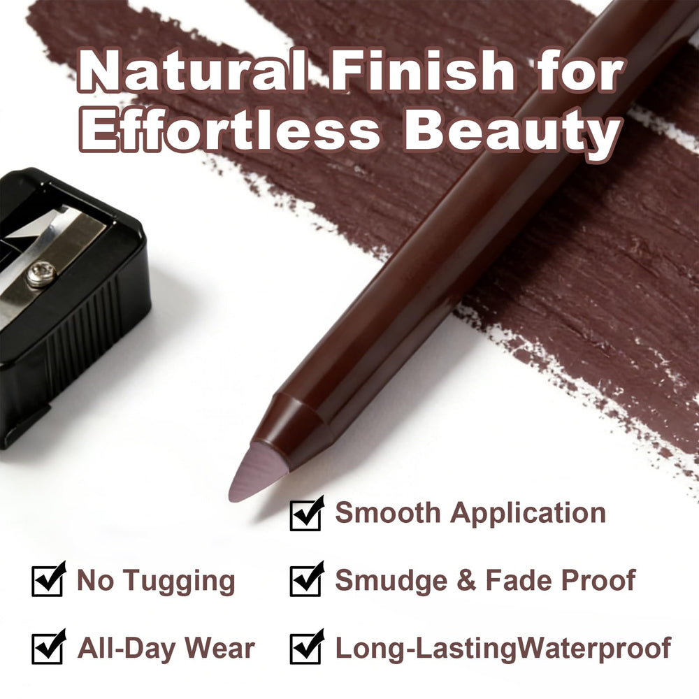 Brenqe plum pencil in hand showing scale and easy travel convenience