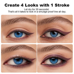 Brenqe plum pencil texture swatch demonstrating rich, high‑pigment finish