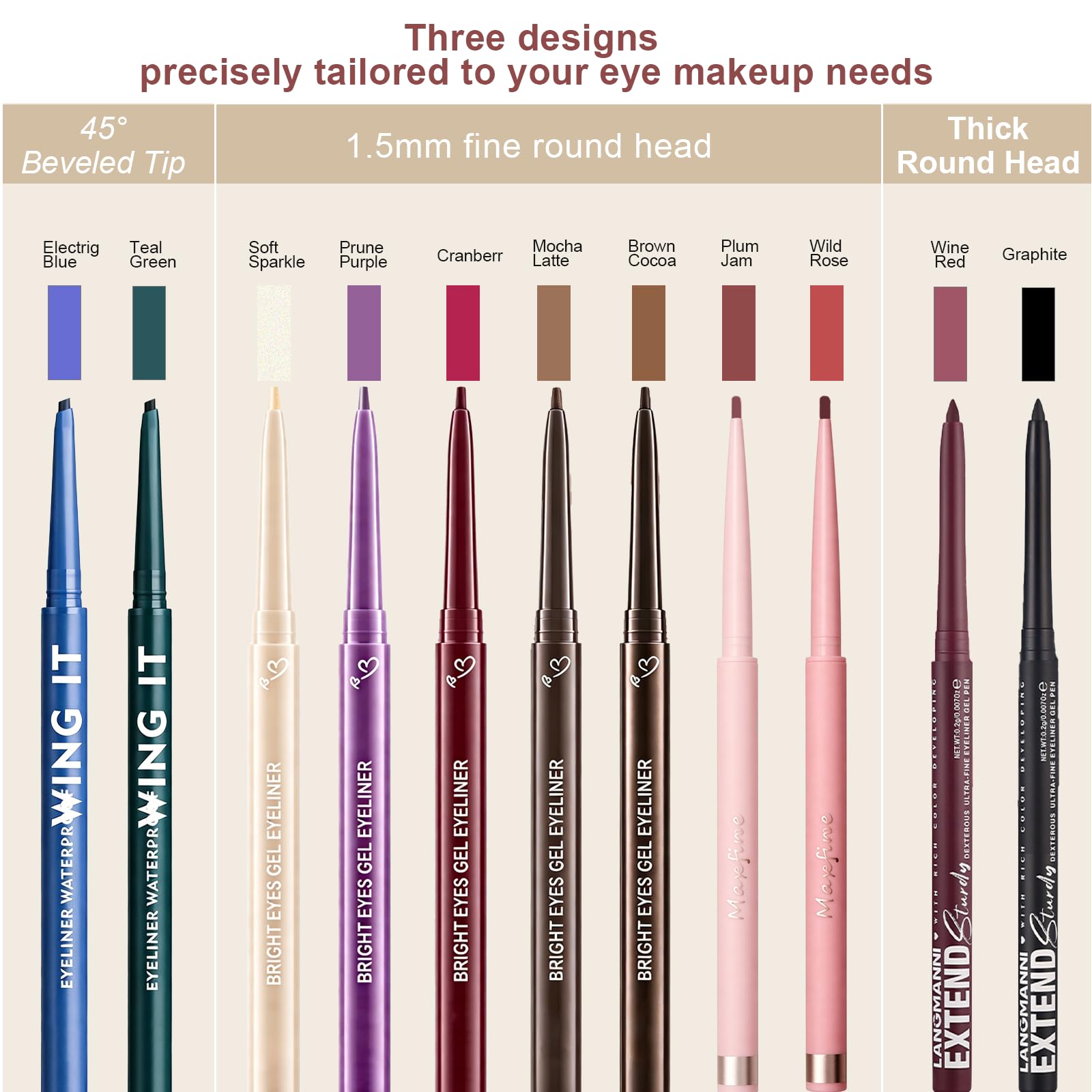 Brenqe smoky eye evening look showing rich prune pigment and long-lasting intensity
