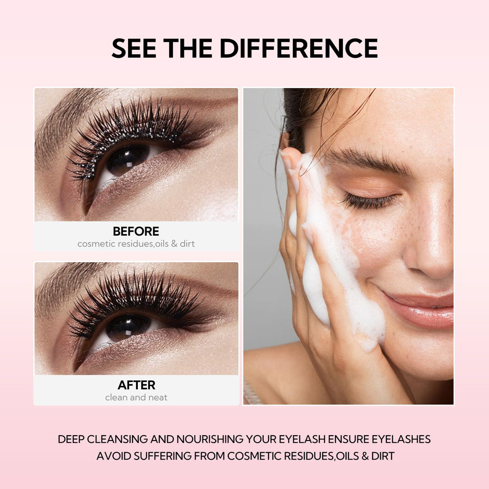 BREYLEE mascara wand and soft brush for precise, gentle lash cleaning