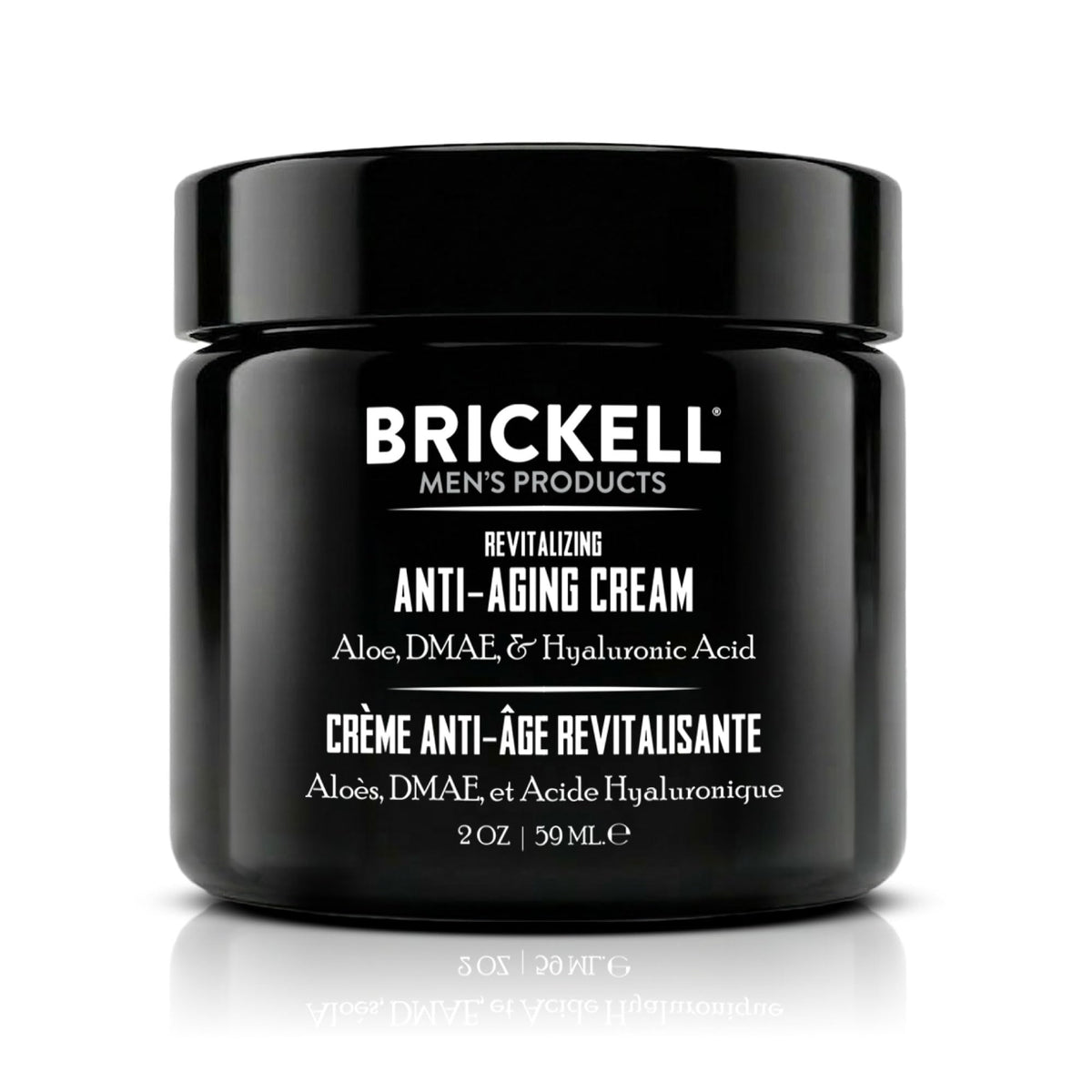 Brickell Men's Products front jar showing clean packaging and unscented benefit