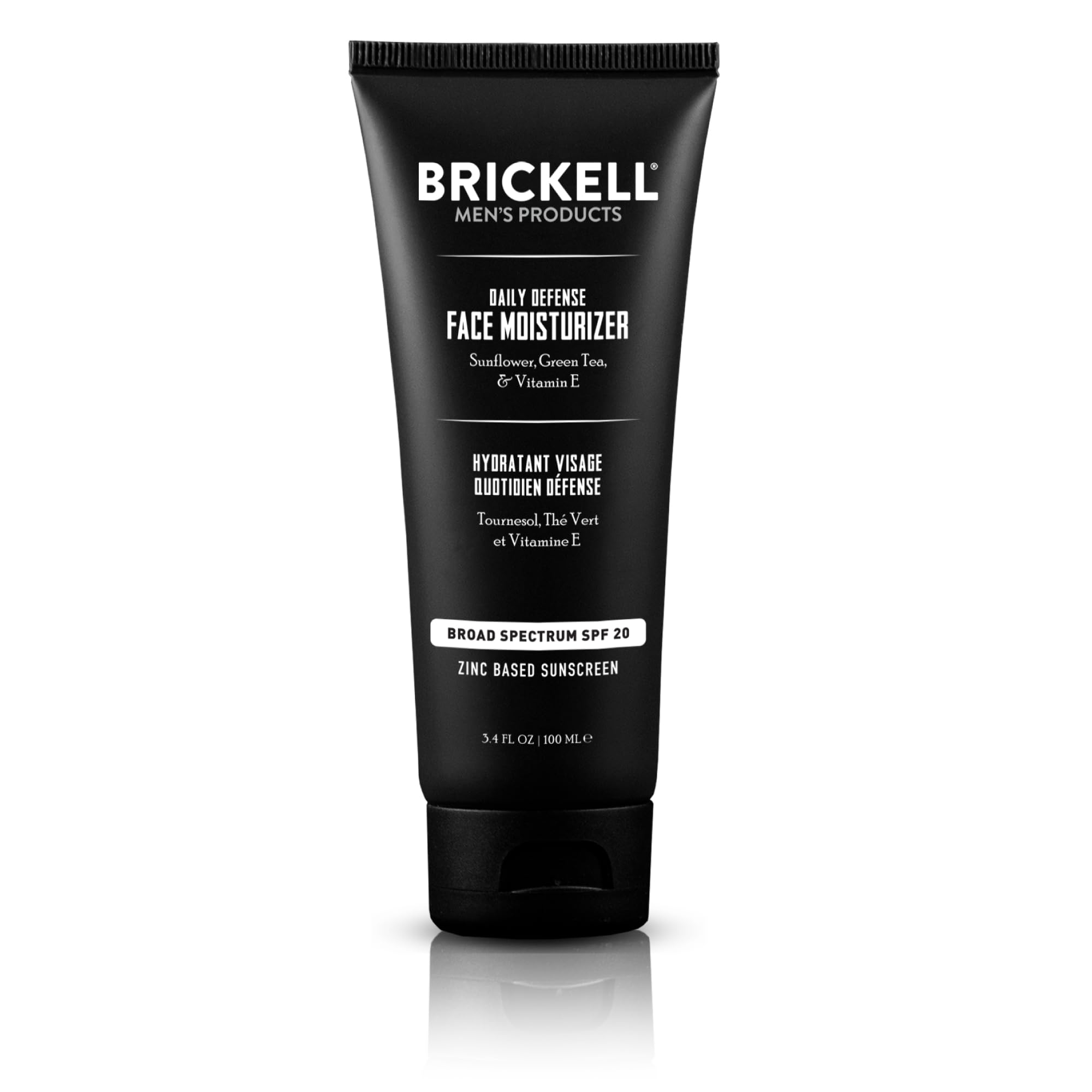 Brickell Men's Products front packaging showing tube and branding for easy identification